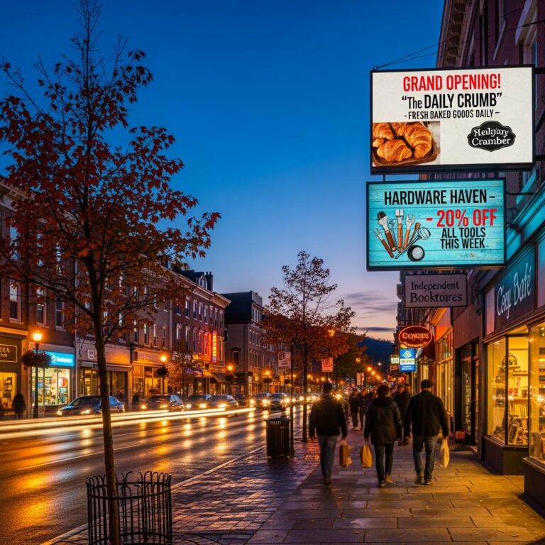 Custom outdoor LED display boards for Pennsylvania small businesses