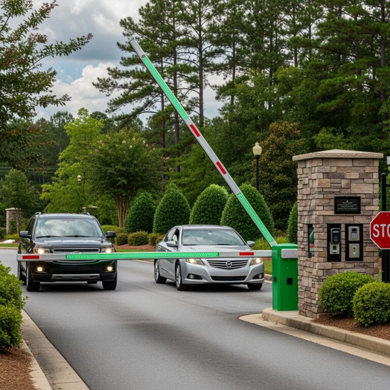 Automatic parking lot entry gates for Delaware condos and townhome lots